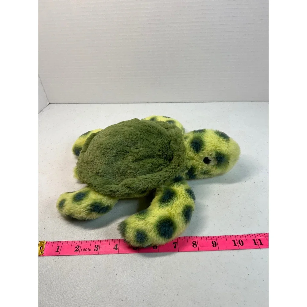 Fahlo Sea Turtle Plush Stuffed Animal Green Yellow Spotted Marine Toy 9 inch
